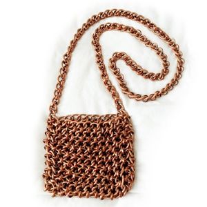 EMPORIO ARMANI rare Chain Mini Cross Body Handbag 1990’s